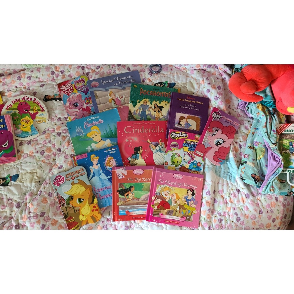 Disney Princess Book Bundle - My Little Pony and Shopkins - 12 Books